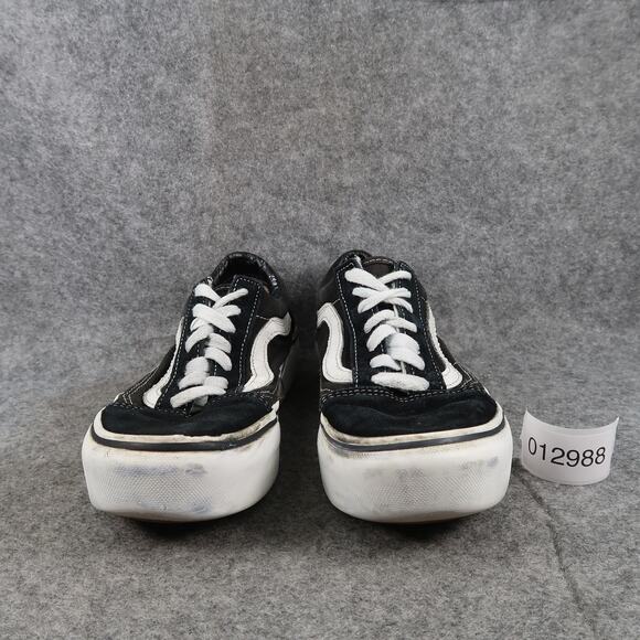 Vans Shoes Women 6.5 Platform Sneaker Old Skool Skate Casual Black Canvas Suede - Picture 2 of 13